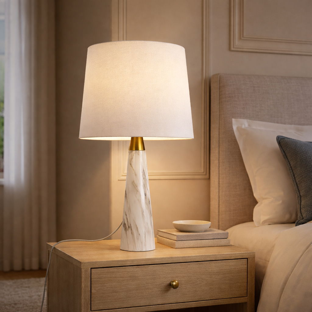 Enclave Hydro Table Lamp with On/Off Switch Base Shade