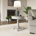 Round End Table with Easy Assembly - Gray