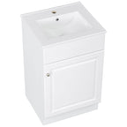 Bathroom Vanity with Sink and Adjustable Shelf - Multiple Colors