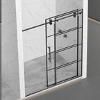 Matte Shower Doors with Customizable Width - Matte Finish