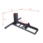 Heavy Duty Adjustable Motorcycle Stand / Wheel Chock with 1800 lb Capacity - Black