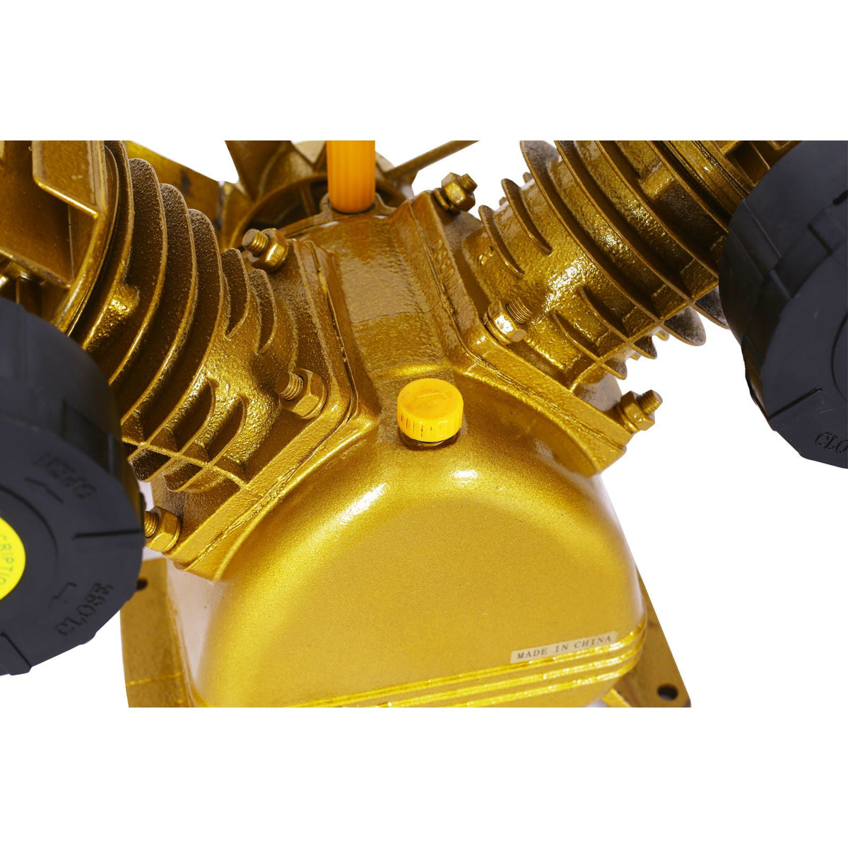V Type Dual Cylinder Air Compressor Pump Head with 5.5HP, 21CFM - Golden