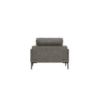 Transitional Fabric Arm Chair with Relaxed Seating - Dark Gray