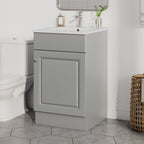Bathroom Vanity with Sink and Adjustable Shelf - Multiple Colors
