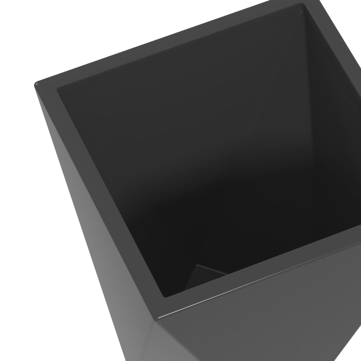 Gray Indoor Outdoor Planters Set of 3 with Drainage Holes