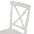 5-Piece Solid Wood Dining Set — White or Dark Gray