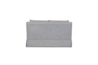 Loveseat With Skirt and Reversible Cushions with 2 Pillows - Light Gray