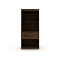 Mulberry Wardrobe Closet with Adjustable Shelving - Dark Brown, Blue, or White