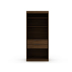 Mulberry Wardrobe Closet with Adjustable Shelving - Dark Brown, Blue, or White