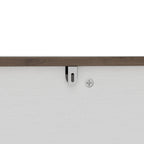 Corner Dog Crate with Fluted Drawer - White or Dark Brown