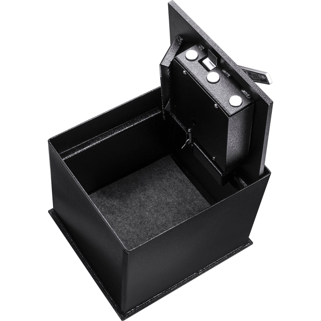 0.89 Cubic Ft Floor Safe with Combination Lock - Black