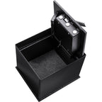 0.89 Cubic Ft Floor Safe with Combination Lock - Black