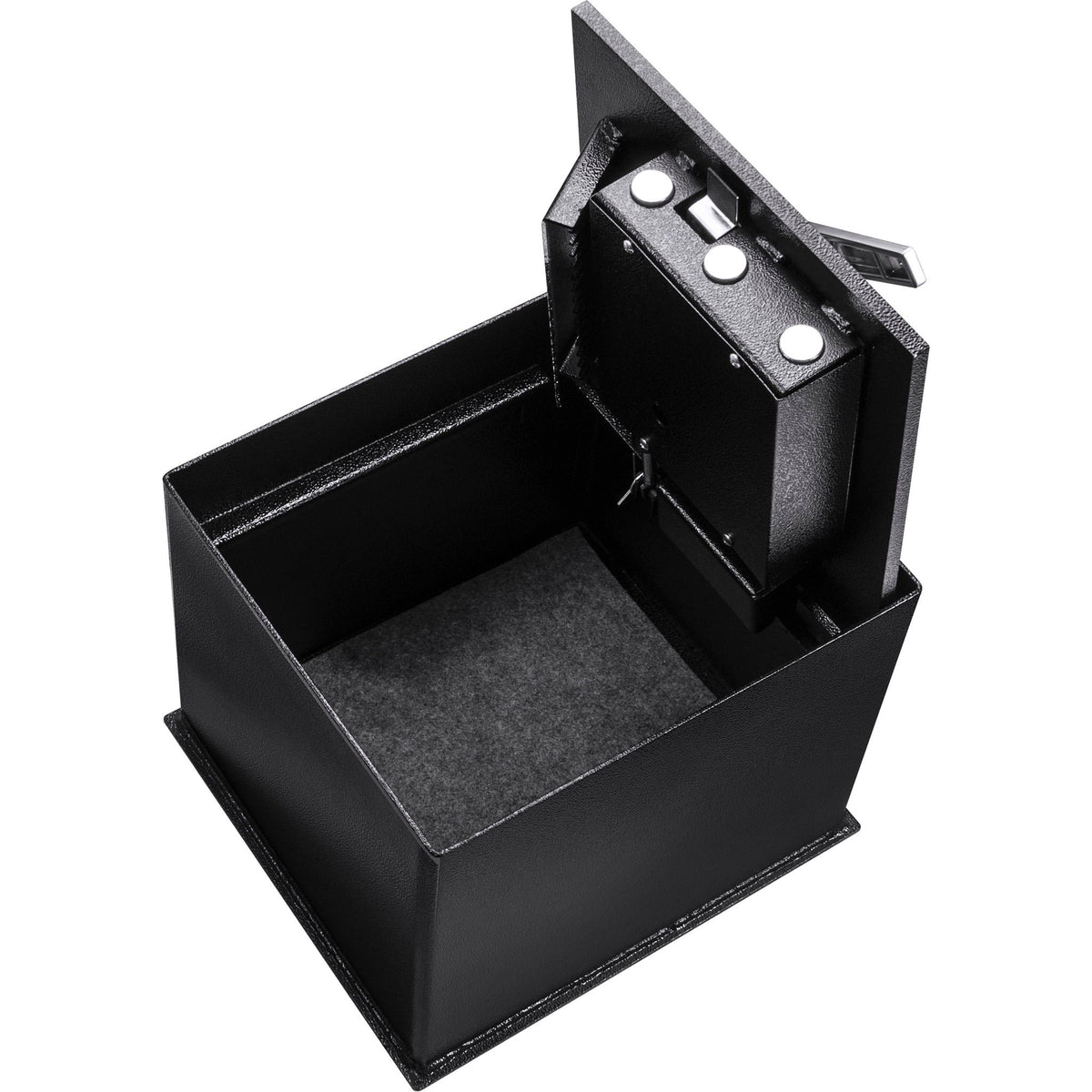 0.89 Cubic Ft Floor Safe with Combination Lock - Black