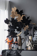 10.6"H Halloween Gnome Decor Set of 2 with Handcrafted Detail - Orange