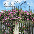 Metal Garden Rustproof Trellis for Climbing Plants – Outdoor Flower Support