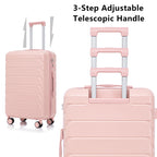 3 Pieces Set Spinner Wheel Luggage With Combination Lock