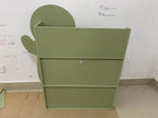 Sloth Kids Bookshelf with Front-Facing Book Display - Multi-Color MDF