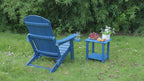 Outdoor Adjustable Lounge Chair with Built-in Cup Holder - Brown