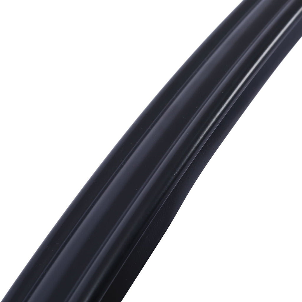 Black Wrought Iron Outdoor Step Handrail with Flexible Installation - Fits 1 to 3 Steps
