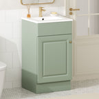 Bathroom Vanity with Sink and Adjustable Shelf - Multiple Colors