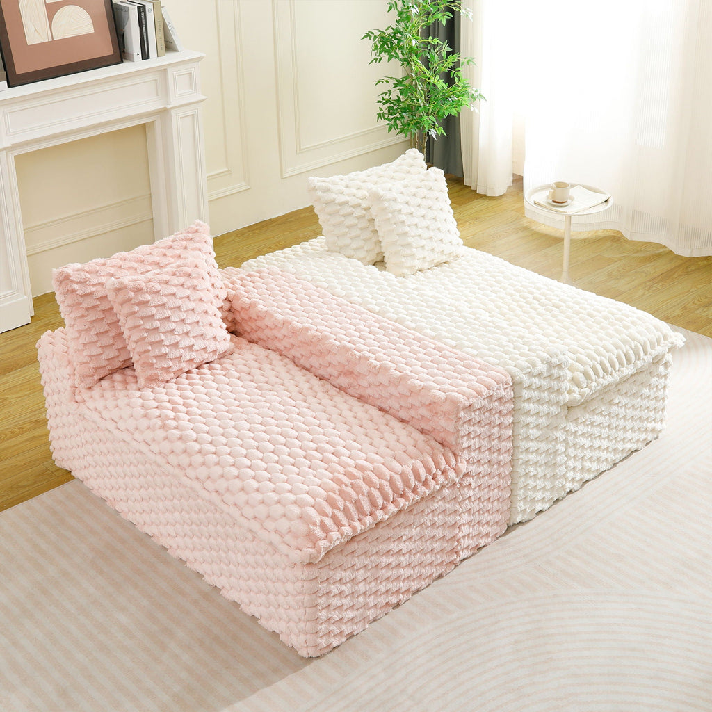 Multifunctional Stationary Sofa with Adjustable Layout - Choice of Color