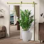 White Flowerpot Planter with Durable Construction - White
