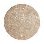 Travertine Outdoor Side Table with Pedestal Base – Gold or White