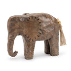 Carved Elephant Decor (Set of 2)