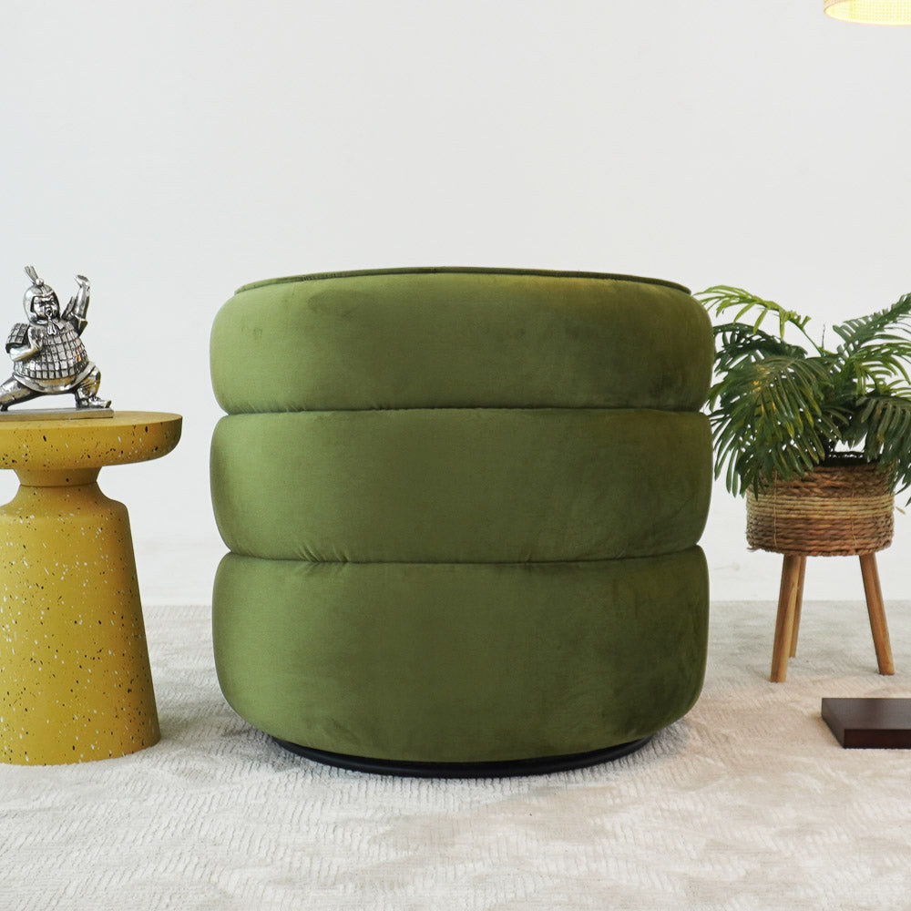 Walden Stylish Swivel Chair with Integrated Armrests - Multiple Colors