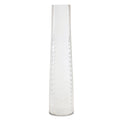Etched soda lime glass vase