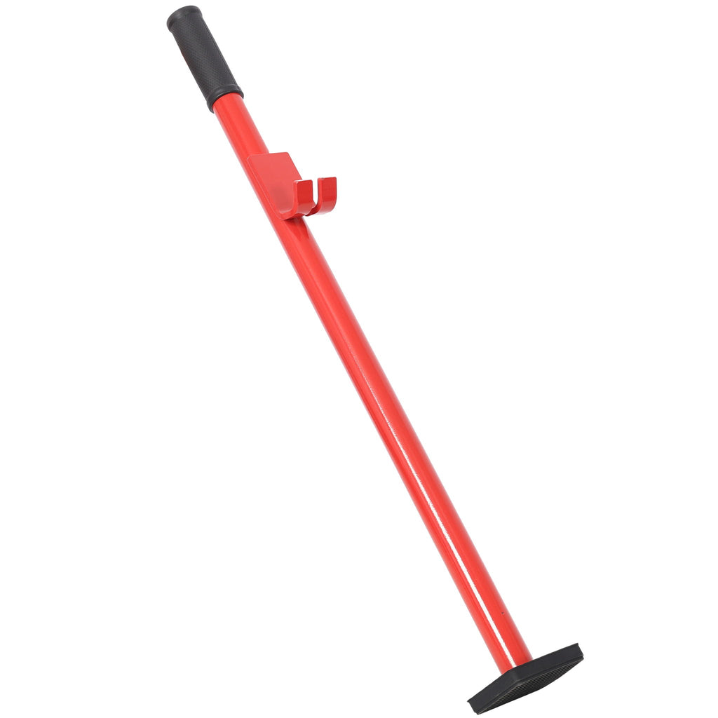 Universal Steel Dent Removal Pulling Stick with Welded Hooks - Red