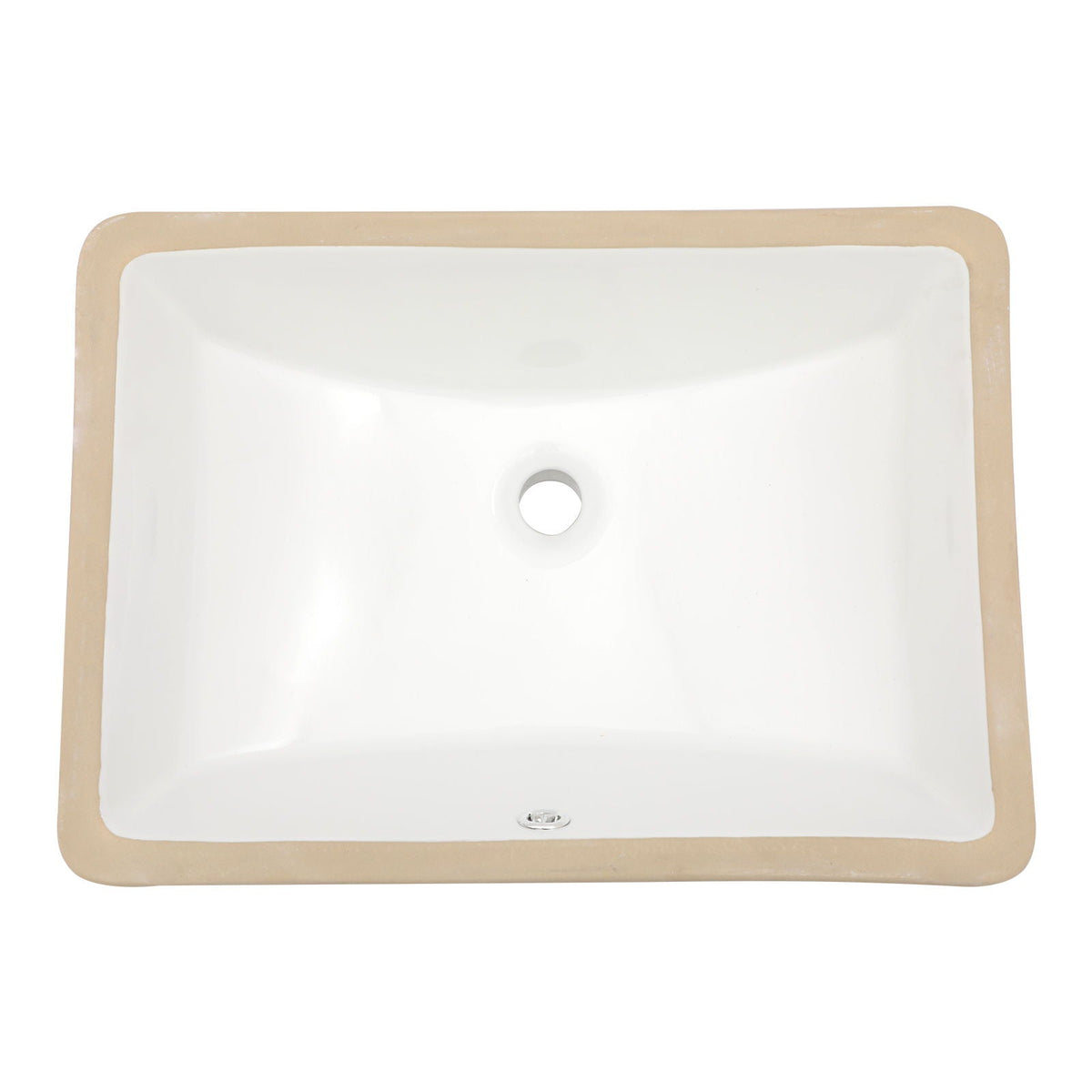 Modern Ceramic Undermount Bathroom Sink with Overflow - White or Black