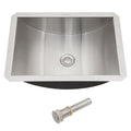 Brushed Nickel Undermount Bathroom Sink with Pop Up Drain