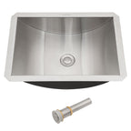 Brushed Nickel Undermount Bathroom Sink with Pop Up Drain