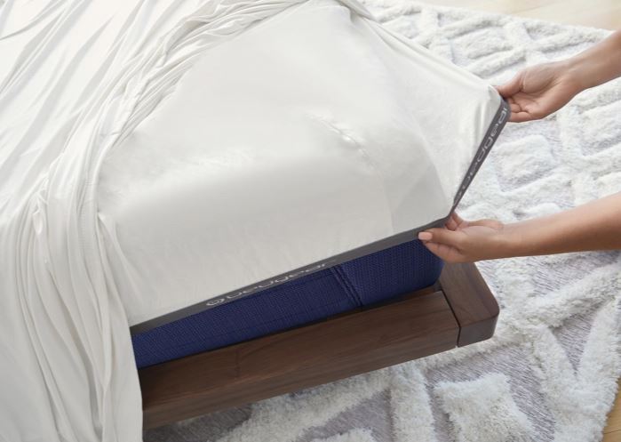 Bright White Split King Sheet Set with Powerband Fit - Nylon