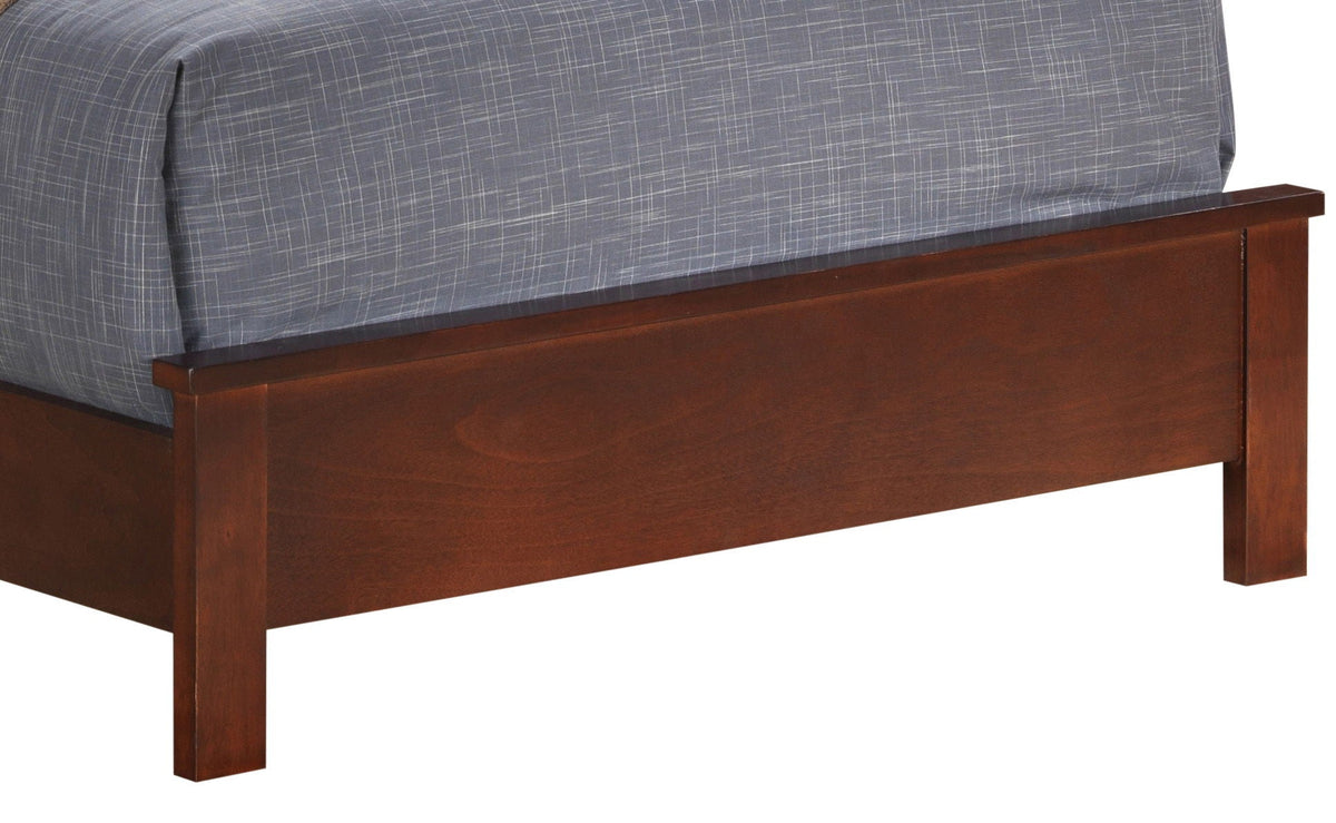 Transitional Storage Bed with Headboard Shelving - Multiple Colors
