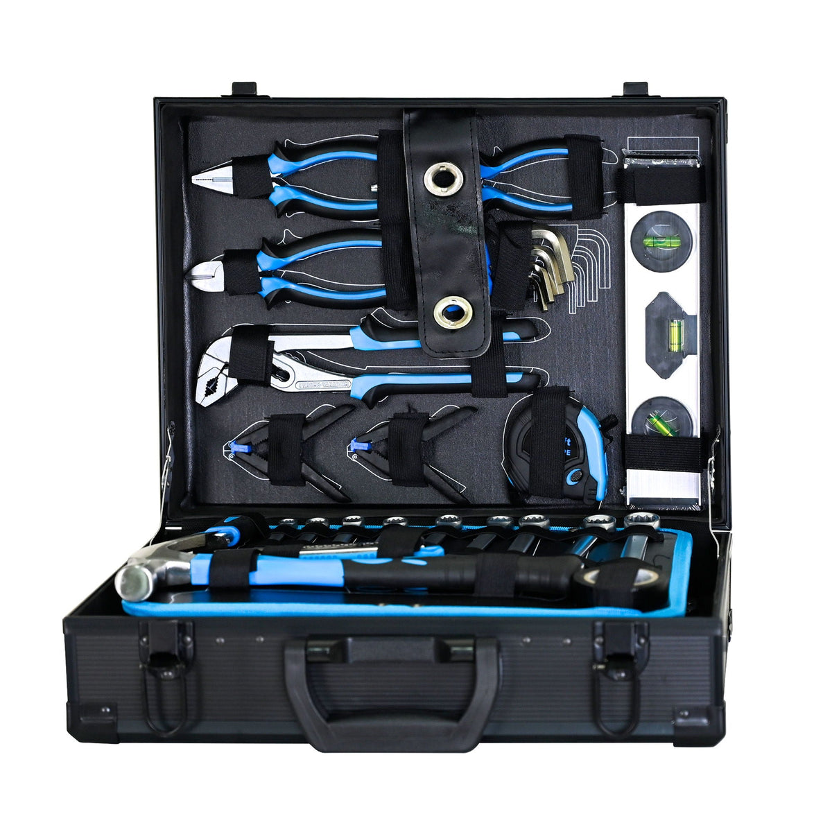 247-Piece Basic Home Maintenance Tool Kit with Aluminum Case - Blue