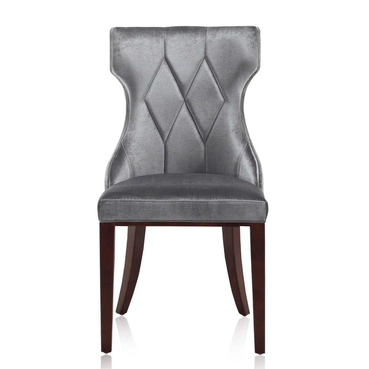 Reine Dining Chair Set of 2 with Solid Wood Frame and Classic Design - Multiple Colors