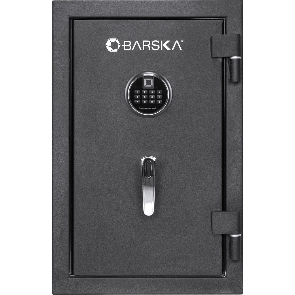 2.02 cu ft Biometric Keypad Fire Resistant Safe with Fingerprint Access - Black