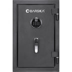 2.02 cu ft Biometric Keypad Fire Resistant Safe with Fingerprint Access - Black