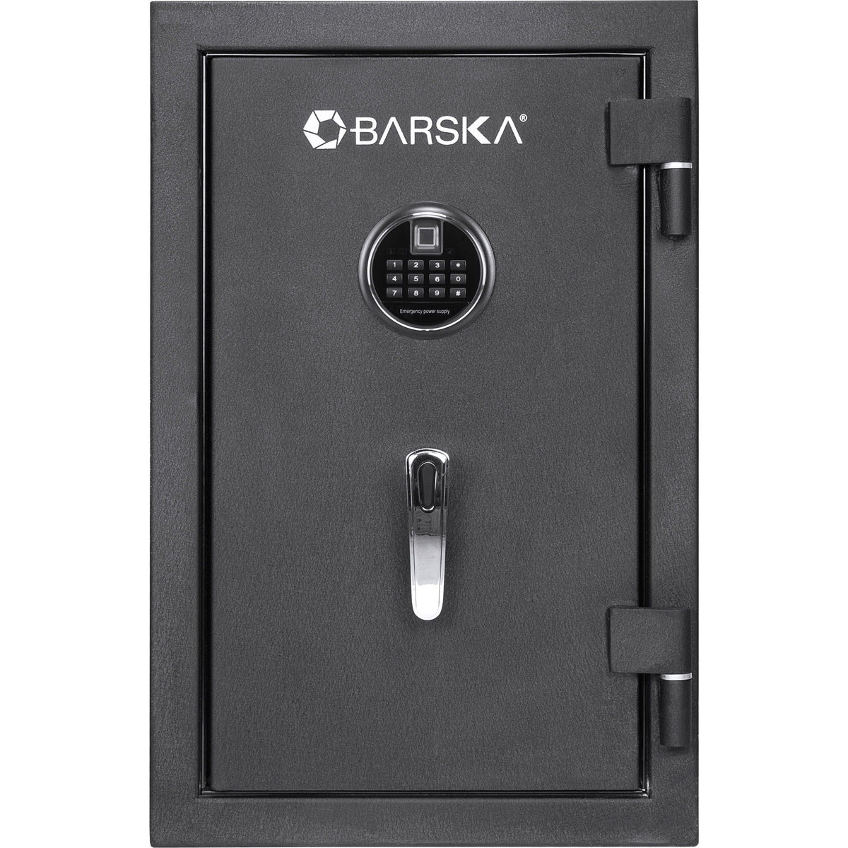 2.02 cu ft Biometric Keypad Fire Resistant Safe with Fingerprint Access - Black