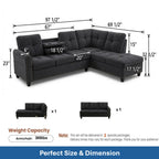 L-Shaped Sectional Sofa