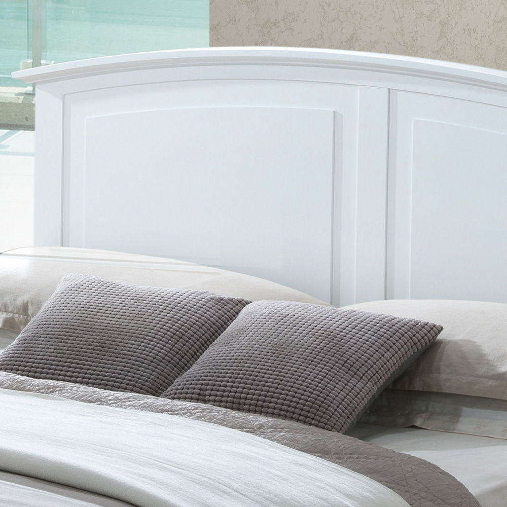 Elegant Panel Bed with Real Wood Veneers - Multiple Colors