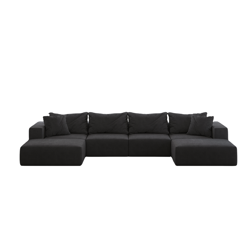 Oversized Sponge Cloud Sofa - Modern Sectional Couch Set