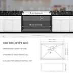 Undermount Stainless Steel Kitchen Sink with Deep Single Bowl - Gray
