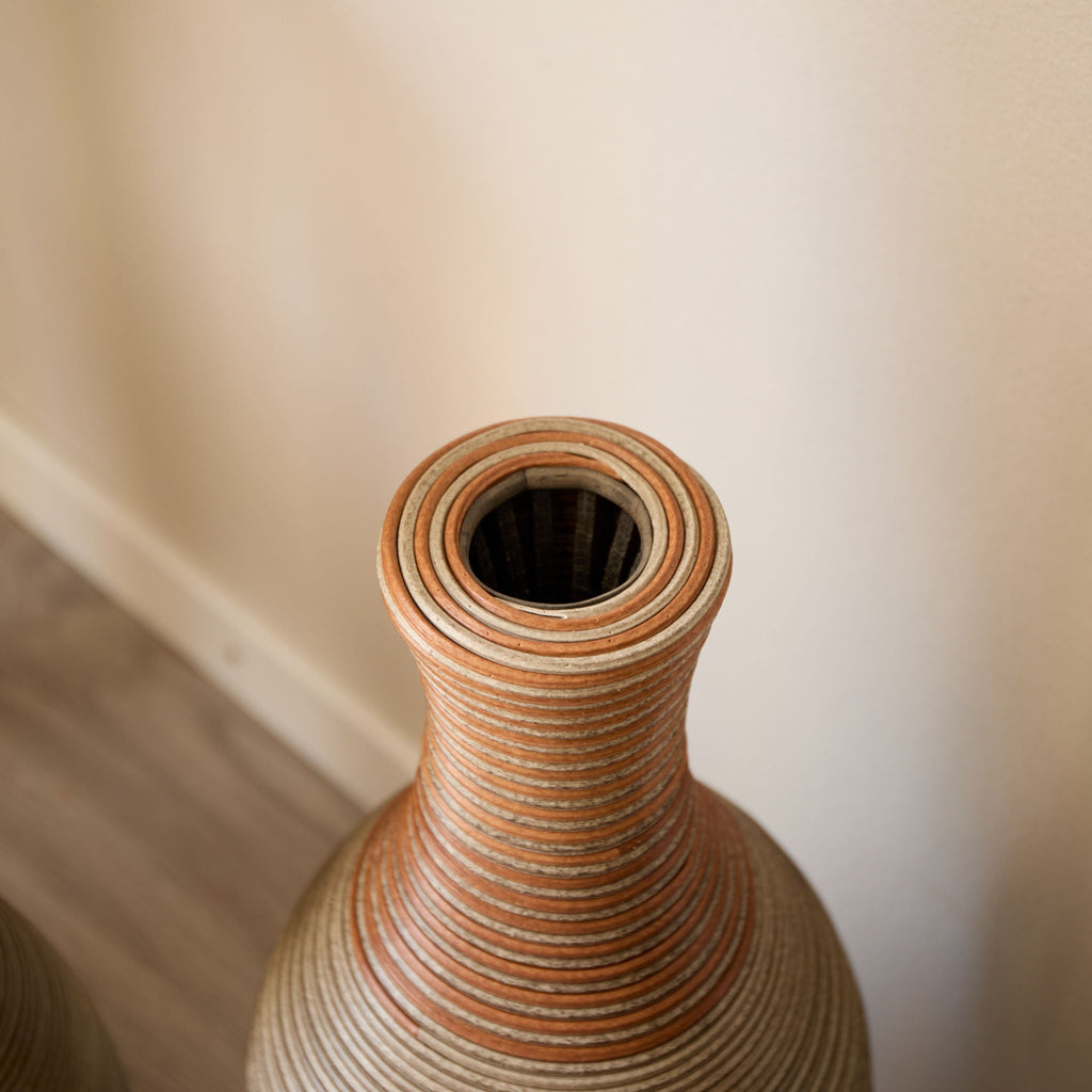 Classic And Neat Floor Vase with High Independent Stand - Multiple Colors