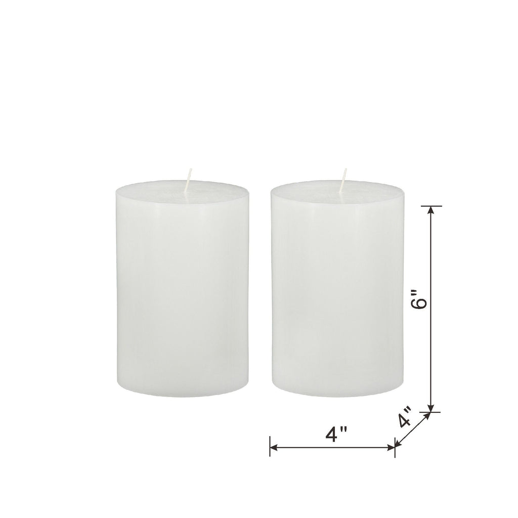 Unscented Soy Wax Candle Set of 2 with Eco-Friendly Material - White or Beige
