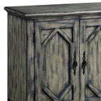 Pavan Console Cabinet with Patterned Doors - Gray