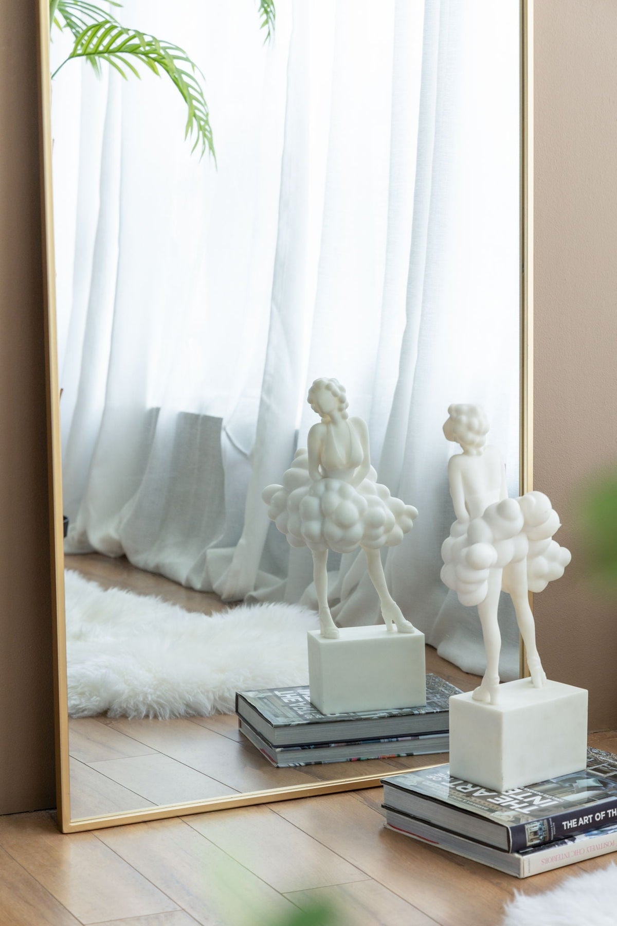 Celine Arch Body Mirror with Slim Frame - Black or Gold