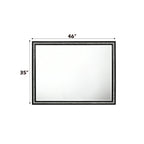 Haiden Weathered Mirror with Beveled Glass - Black